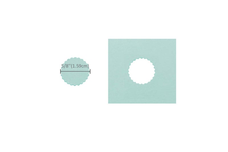 BiraBira Bira Craft 5/8 inch Scalloped Circle Lever Action Craft Punch for Paper Crafting Scrapbooking Cards - Image 2